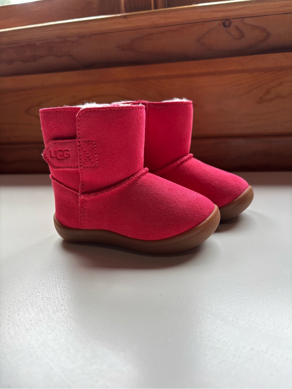 UGG Toddlers' Bright Pink Suede Boots